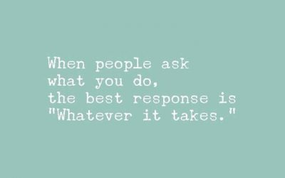 Whatever it takes