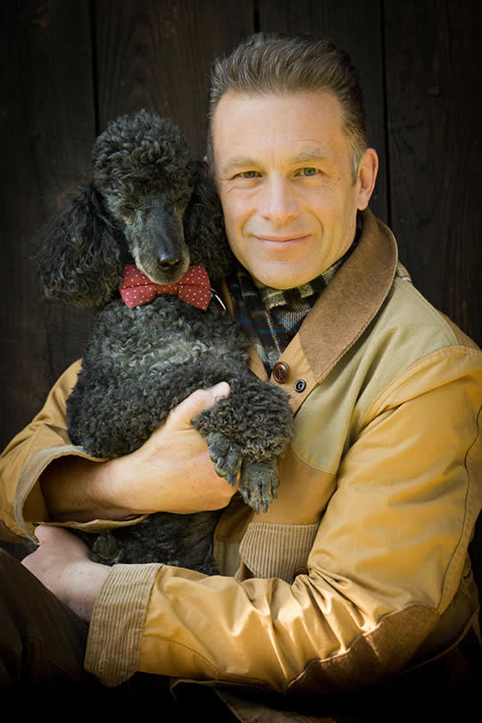 Chris Packham and his dog Scratchy