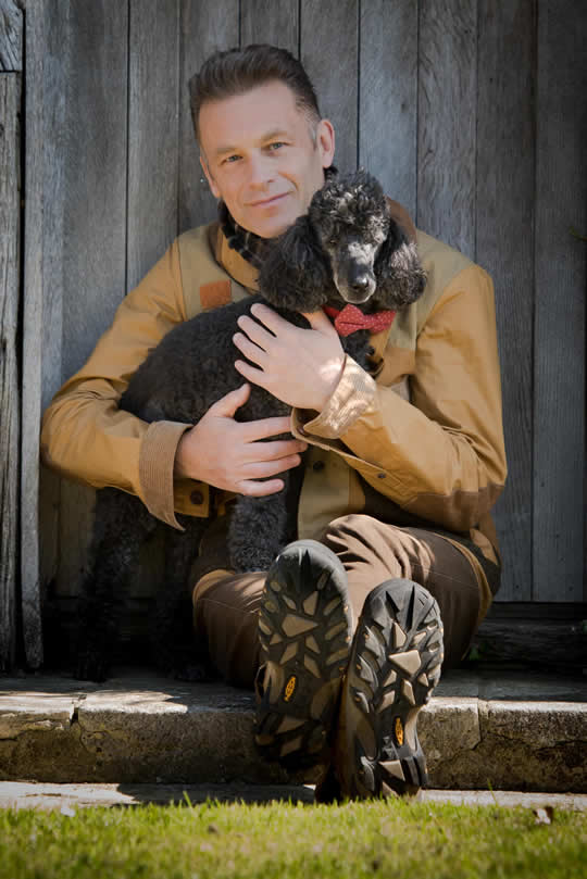 Chris Packham and his dog Scratchy
