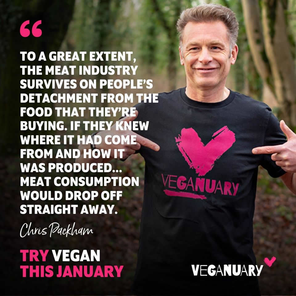 Chris Packham Veganuary 2020 Ambassador
