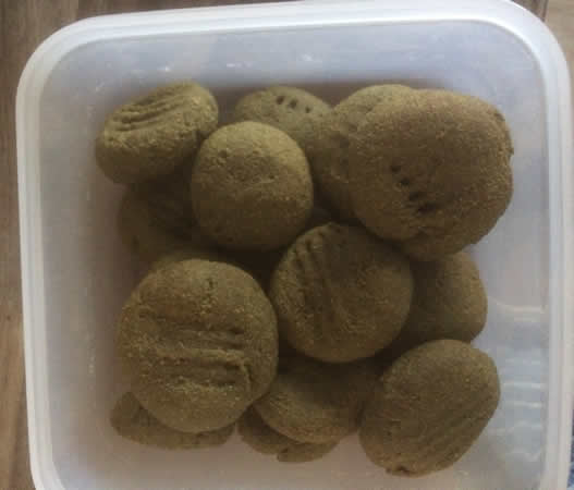 Homemade umameo biscuits for Jumble to eat