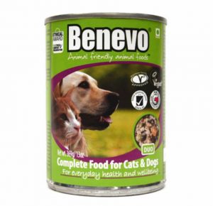 benevo cat and dog tins