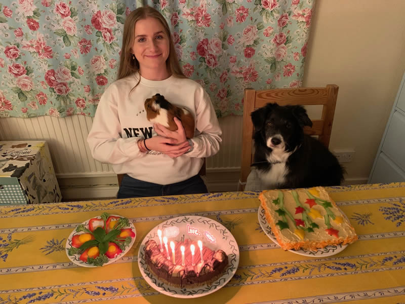 Ruff turns 8 with a plant-based cake