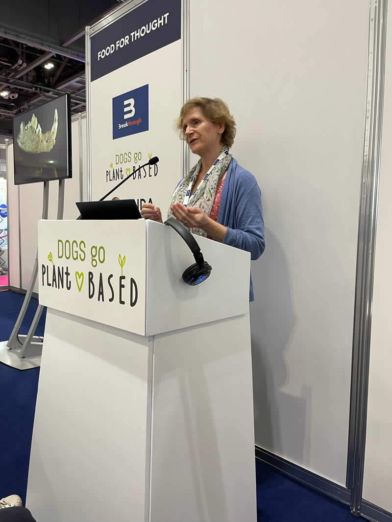 The subject of Dr Arielle Griffith's talk at the London Vet Show - Dogs can thrive on a nutritionally balanced plant-based diet