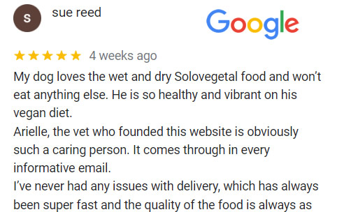 google review Just be Kind Dog Food